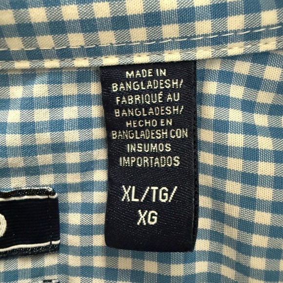 Izod Gingham Shirt - Picture 6 of 9